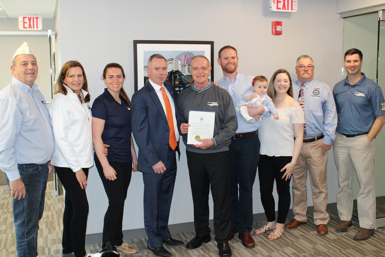 Woburn Mayor Scott Galvin Issues Proclamation to USP CEO Mike Musto